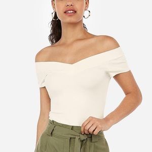 NWT Express White Bodysuit